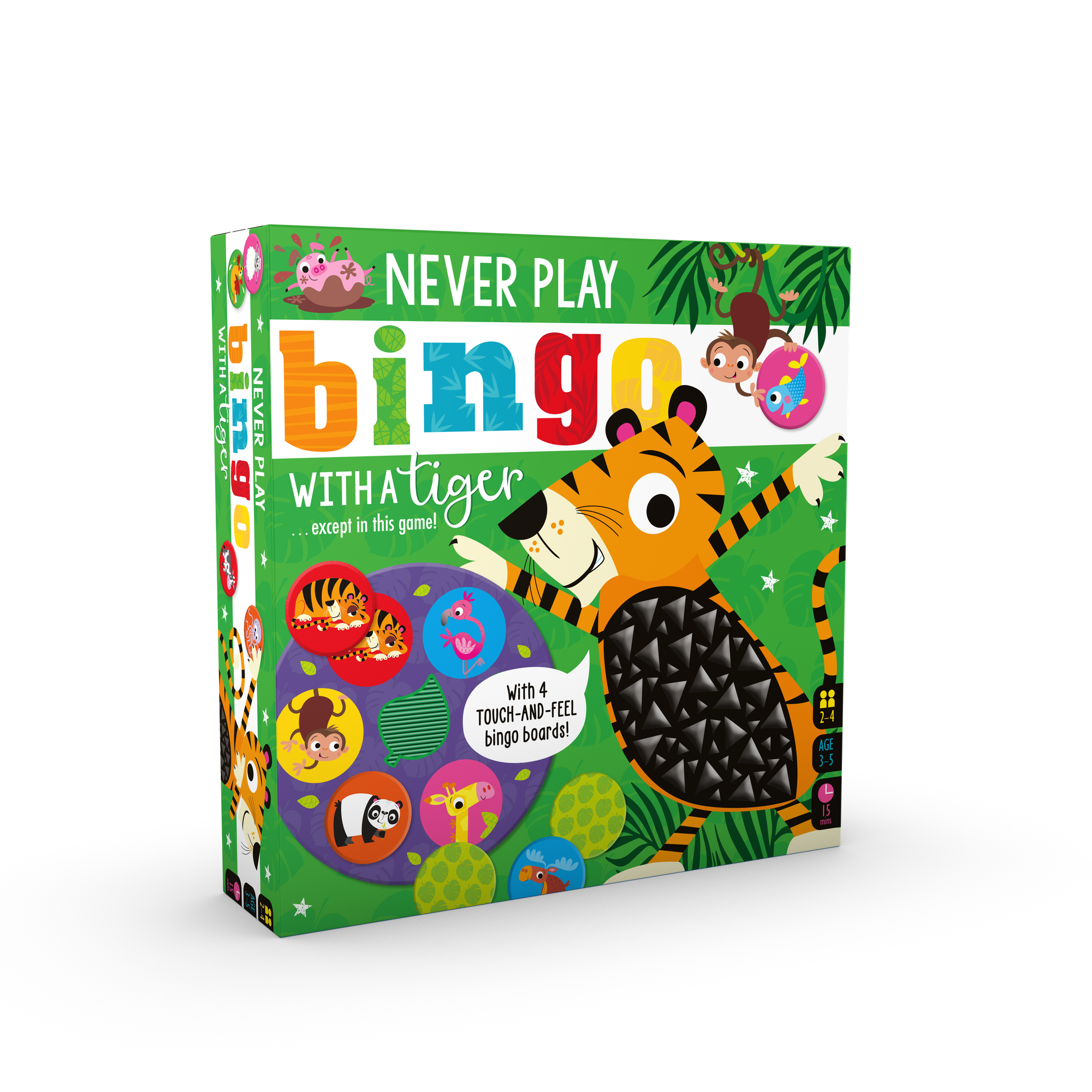 Product image 2 of Never Play Bingo with a Tiger, a game for ages 3+, by Make Believe Ideas.