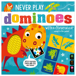 Product image 1 of Never Play Dominoes with a Dinosaur, a game for ages 3+, by Make Believe Ideas.