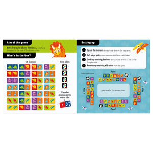 Product image 3 of Never Play Dominoes with a Dinosaur, a game for ages 3+, by Make Believe Ideas.