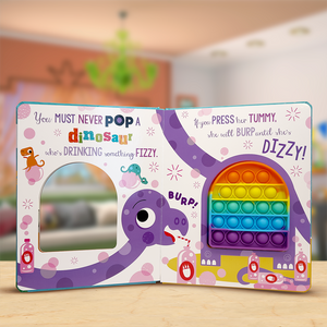 Product image 3 of Never Pop a Dinosaur!, a board book for ages 0+, by Make Believe Ideas.