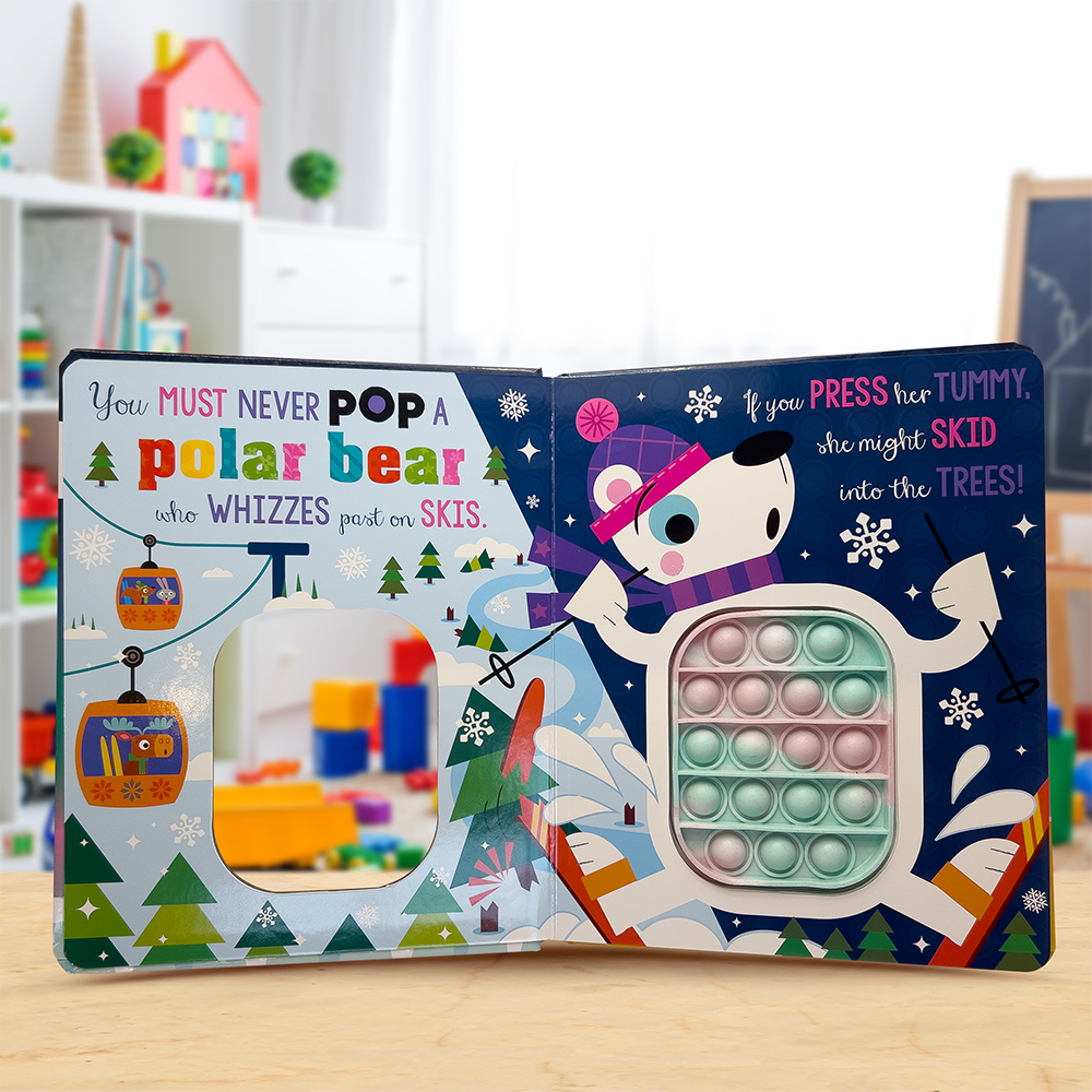 Product image 3 of Never Pop a Penguin!, a board book for ages 0+, by Make Believe Ideas.