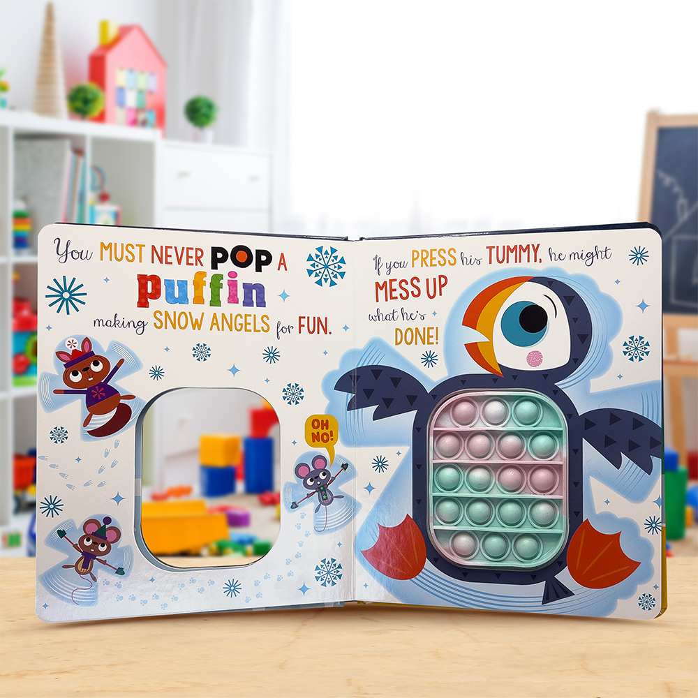 Product image 4 of Never Pop a Penguin!, a board book for ages 0+, by Make Believe Ideas.