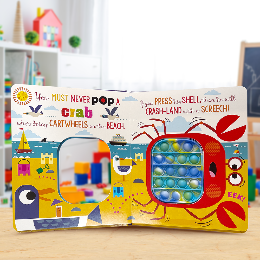 Product image 4 of Never Pop a Shark!, a board book for ages 0+, by Make Believe Ideas.