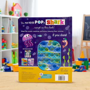 Product image 5 of Never Pop a Shark!, a board book for ages 0+, by Make Believe Ideas.