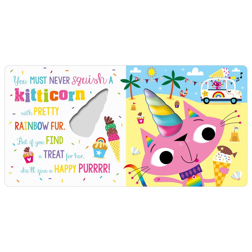 Product image 2 of Never Squish a Unicorn!, a board book for ages 3+, by Make Believe Ideas.