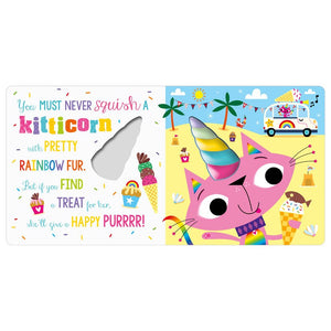 Product image 2 of Never Squish a Unicorn!, a board book for ages 3+, by Make Believe Ideas.