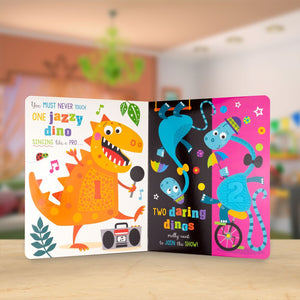Product image 3 of Never Touch a Dinosaur: 10 Hungry Dinos, a board book for ages 0+, by Make Believe Ideas.