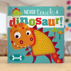 Product image 4 of Never Touch a Dinosaur! Book and Plush, a box set for ages 0+, by Make Believe Ideas.