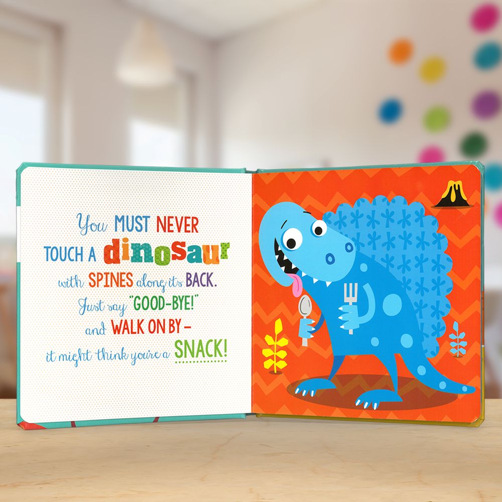 Product image 5 of Never Touch a Dinosaur! Book and Plush, a box set for ages 0+, by Make Believe Ideas.