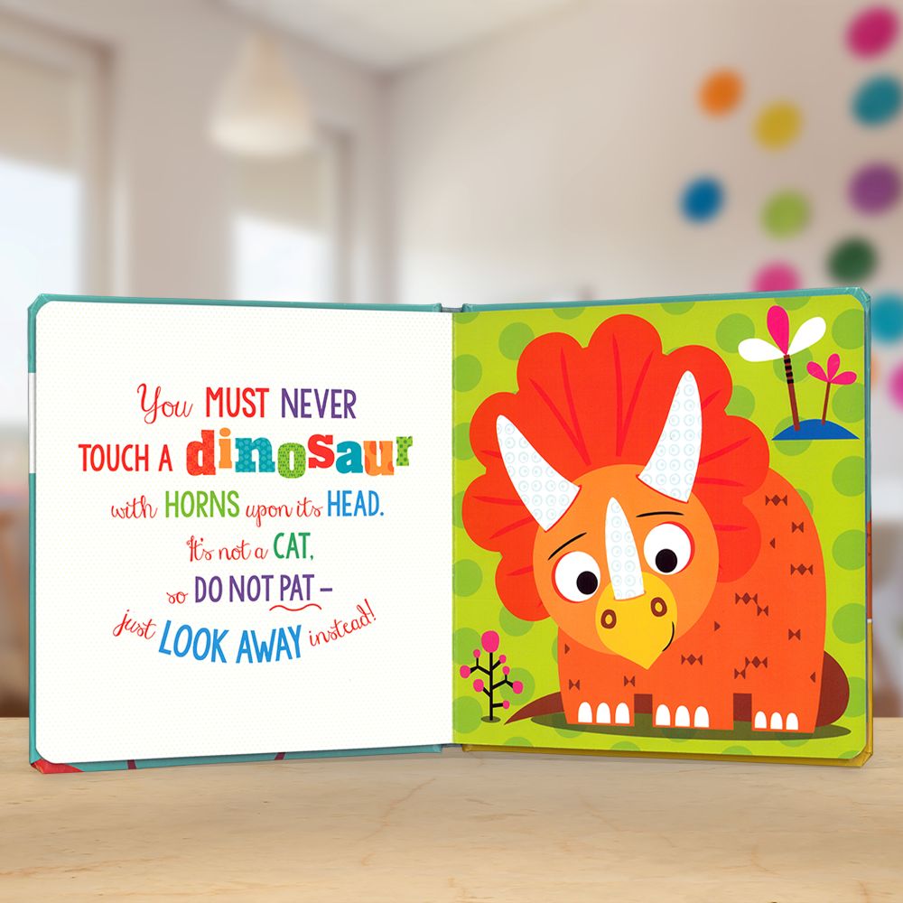 Product image 6 of Never Touch a Dinosaur! Book and Plush, a box set for ages 0+, by Make Believe Ideas.