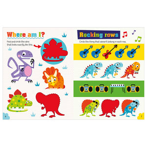 Product image 3 of Never Touch a Dinosaur Sticker Activity Book, a sticker activity book for ages 3+, by Make Believe Ideas.
