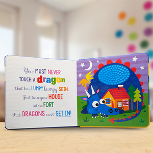 Product image 3 of Never Touch a Dragon!, a board book for ages 0+, by Make Believe Ideas.