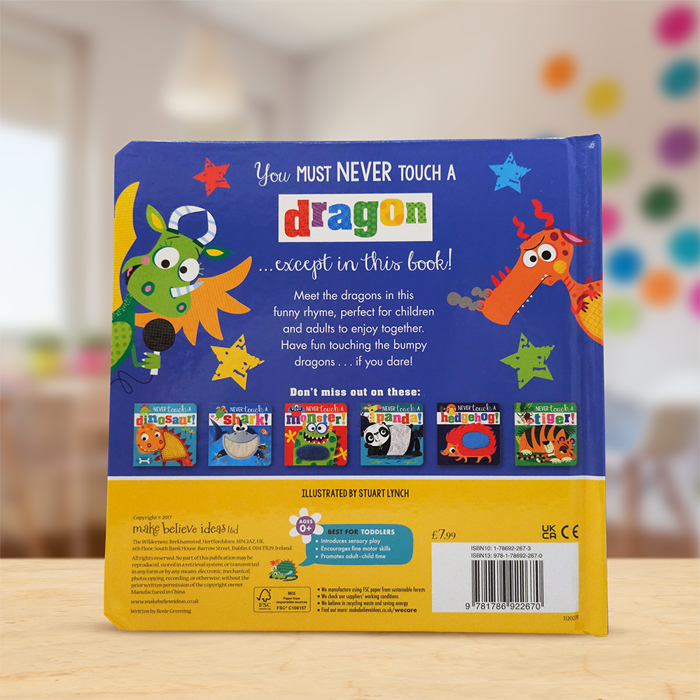 Product image 5 of Never Touch a Dragon!, a board book for ages 0+, by Make Believe Ideas.