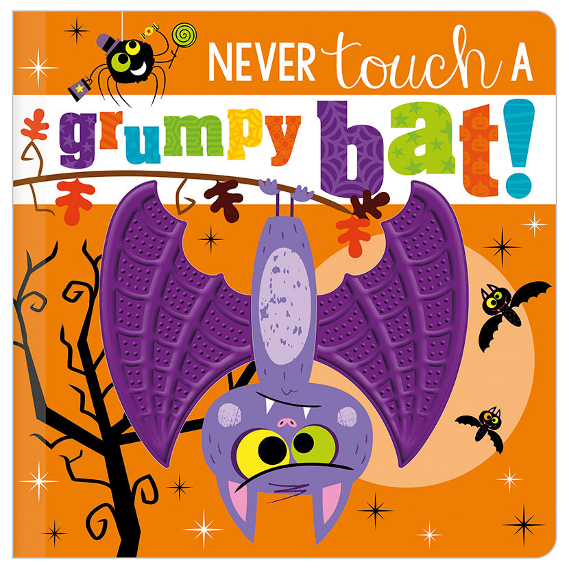 Product image 1 of Never Touch a Grumpy Bat!, a board book for ages 0+, by Make Believe Ideas.