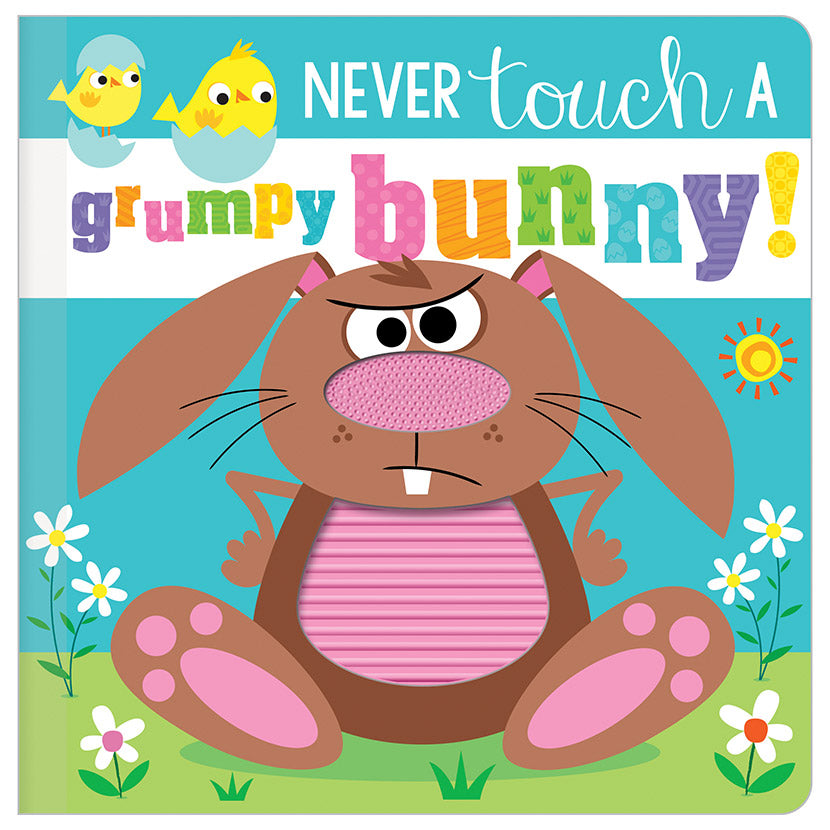 Product image 1 of Never Touch a Grumpy Bunny!, a board book for ages 0+, by Make Believe Ideas.