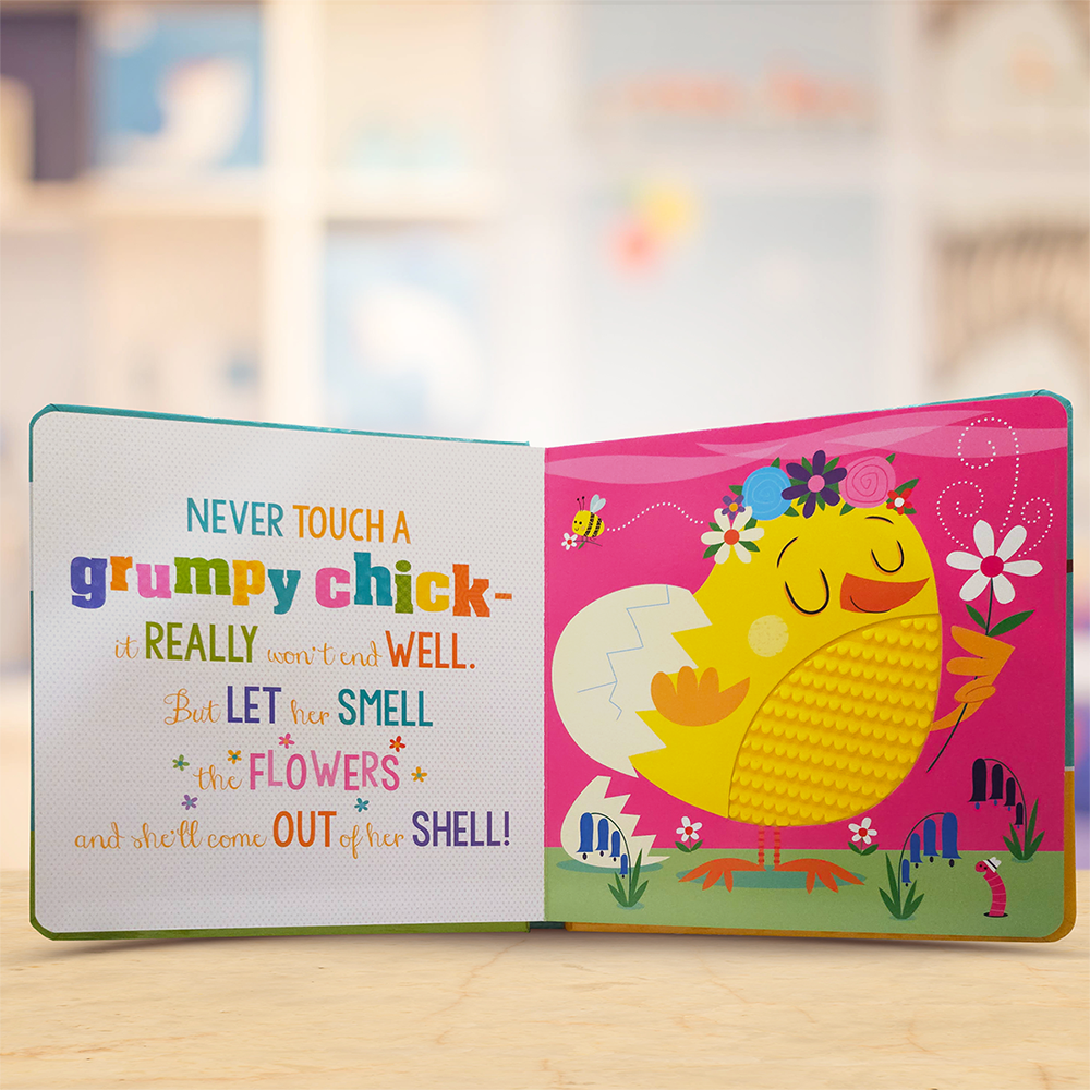 Product image 4 of Never Touch a Grumpy Bunny!, a board book for ages 0+, by Make Believe Ideas.