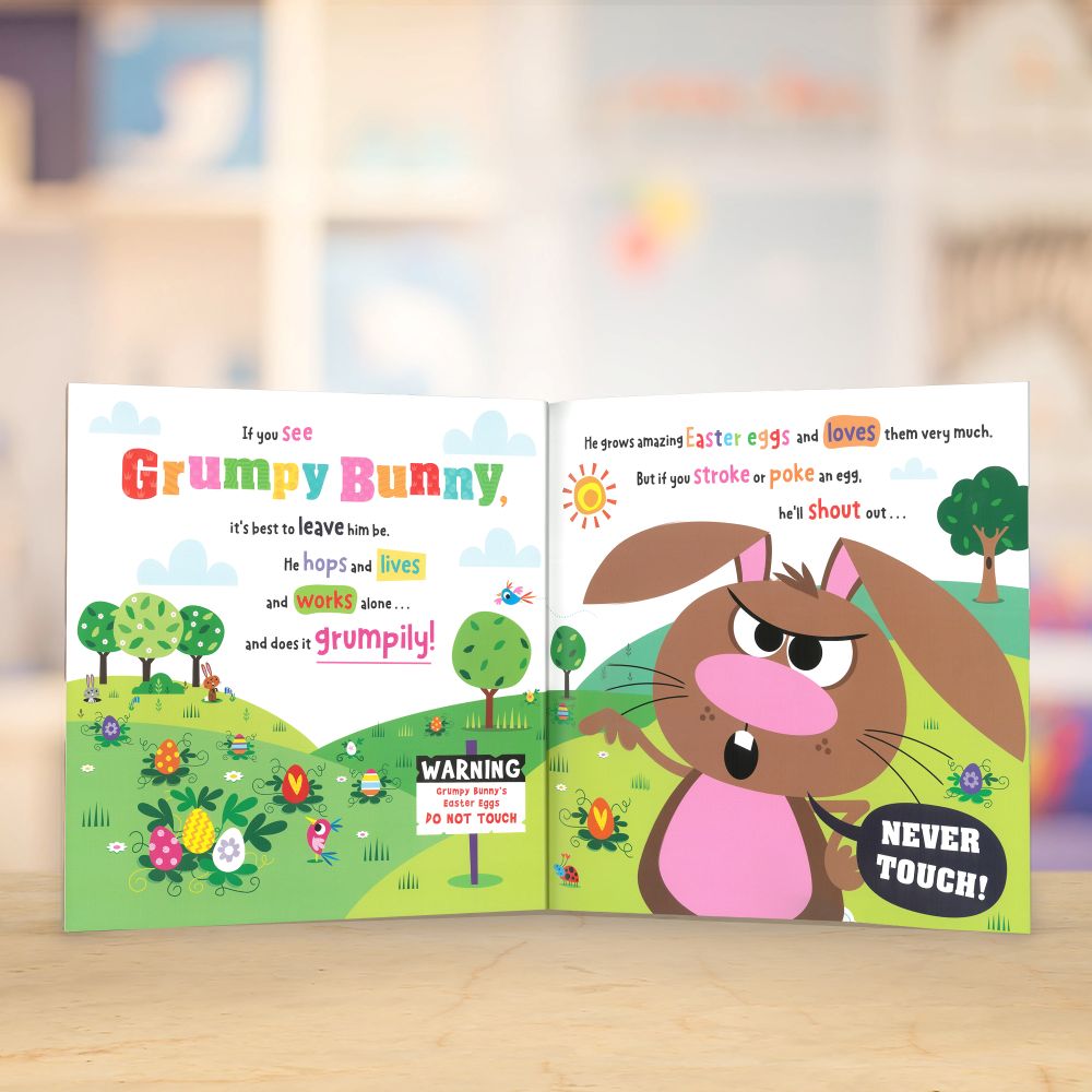 Product image 3 of Never Touch a Grumpy Bunny . . . on an Easter Mission!, a picture book for ages 3+, by Make Believe Ideas.