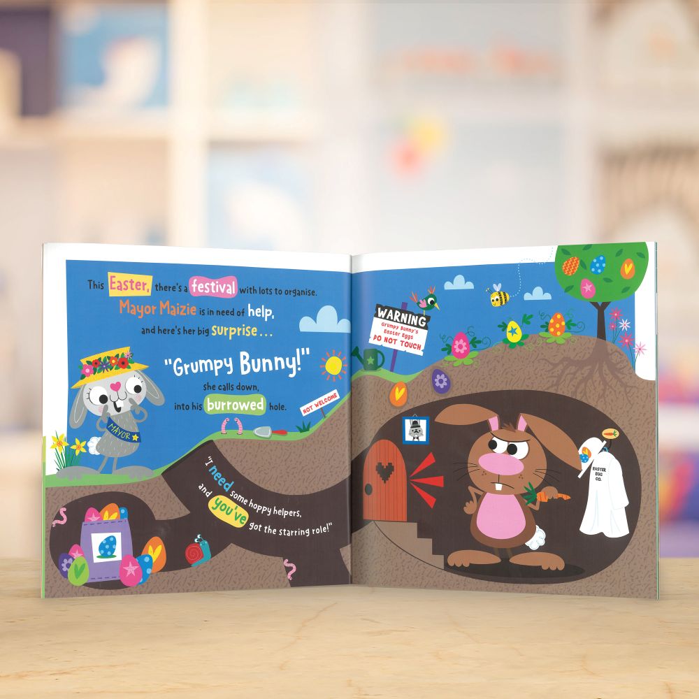 Product image 4 of Never Touch a Grumpy Bunny . . . on an Easter Mission!, a picture book for ages 3+, by Make Believe Ideas.