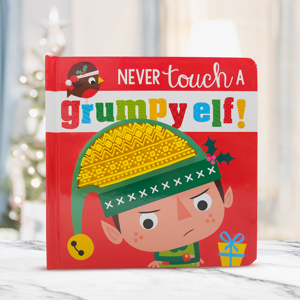 Product image 2 of Never Touch a Grumpy Elf!, a board book for ages 0+, by Make Believe Ideas.