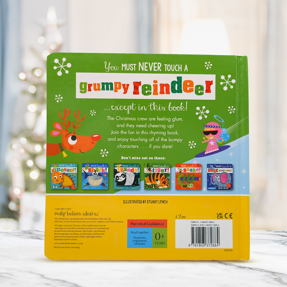 Product image 5 of Never Touch a Grumpy Reindeer!, a board book for ages 0+, by Make Believe Ideas.