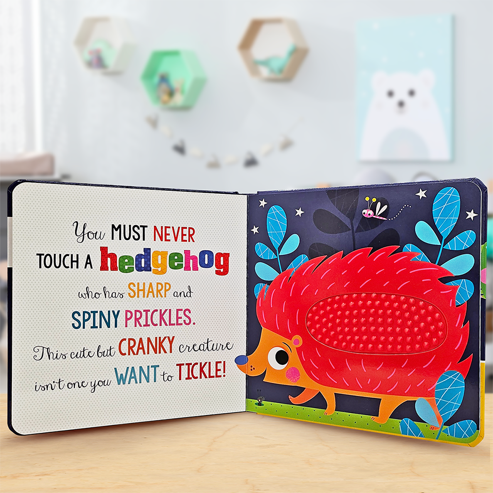 Product image 3 of Never Touch a Hedgehog!, a board book for ages 0+, by Make Believe Ideas.