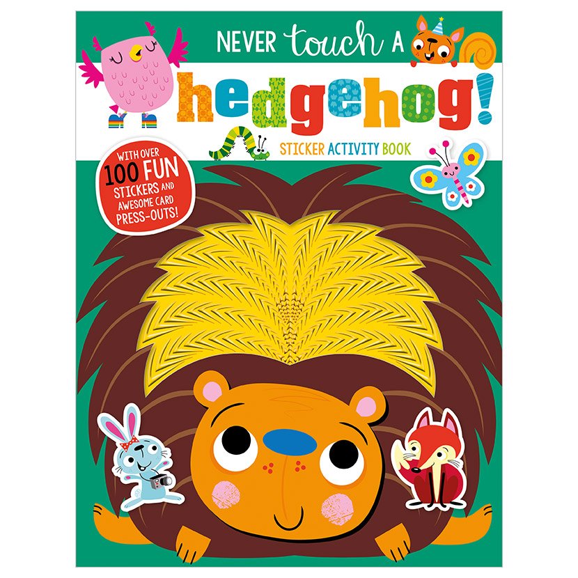 Product image 1 of Never Touch a Hedgehog Sticker Activity Book, a sticker activity book for ages 3+, by Make Believe Ideas.