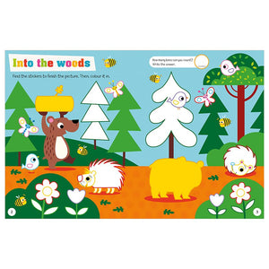 Product image 2 of Never Touch a Hedgehog Sticker Activity Book, a sticker activity book for ages 3+, by Make Believe Ideas.
