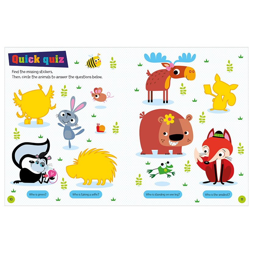 Product image 3 of Never Touch a Hedgehog Sticker Activity Book, a sticker activity book for ages 3+, by Make Believe Ideas.