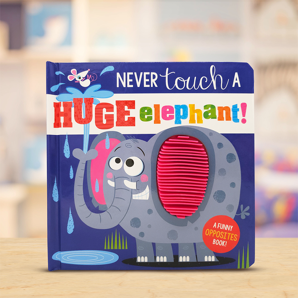Product image 2 of Never Touch a Huge Elephant!, a board book for ages 0+, by Make Believe Ideas.