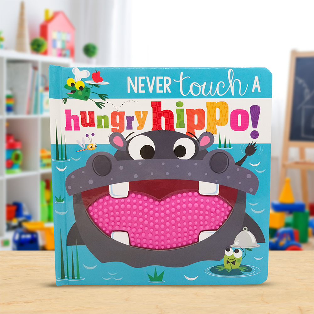 Product image 2 of Never Touch a Hungry Hippo!, a board book for ages 0+, by Make Believe Ideas.
