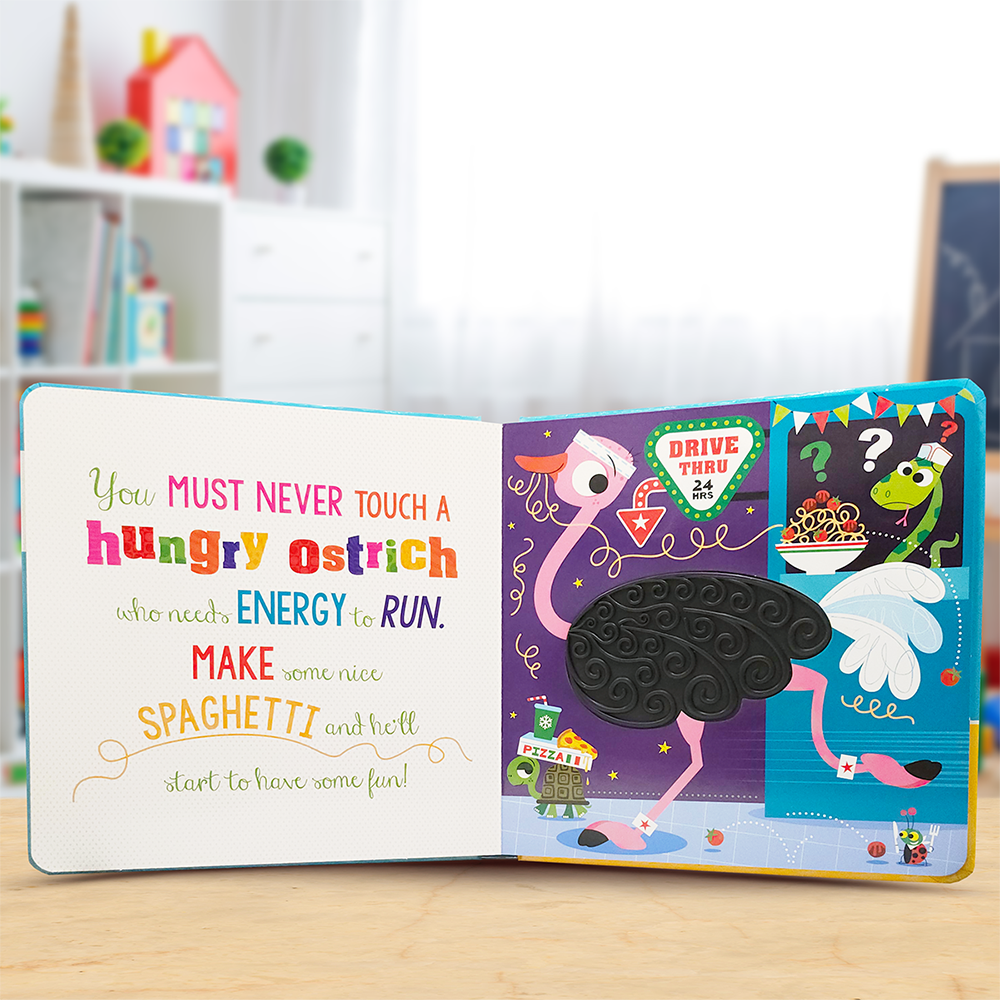 Product image 3 of Never Touch a Hungry Hippo!, a board book for ages 0+, by Make Believe Ideas.