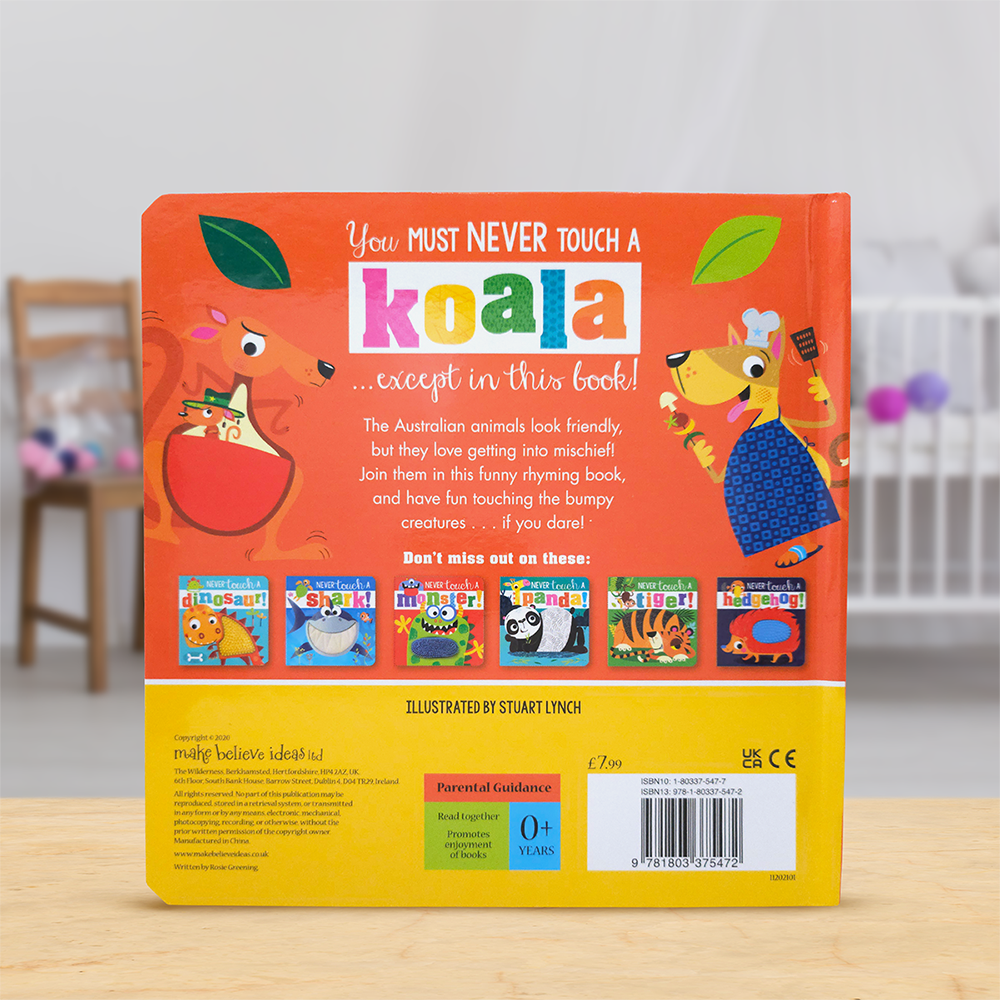 Product image 5 of Never Touch a Koala, a board book for ages 0+, by Make Believe Ideas.