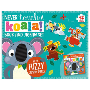 Product image 1 of Never Touch a Koala! Book and Jigsaw, a game for ages 3+, by Make Believe Ideas.
