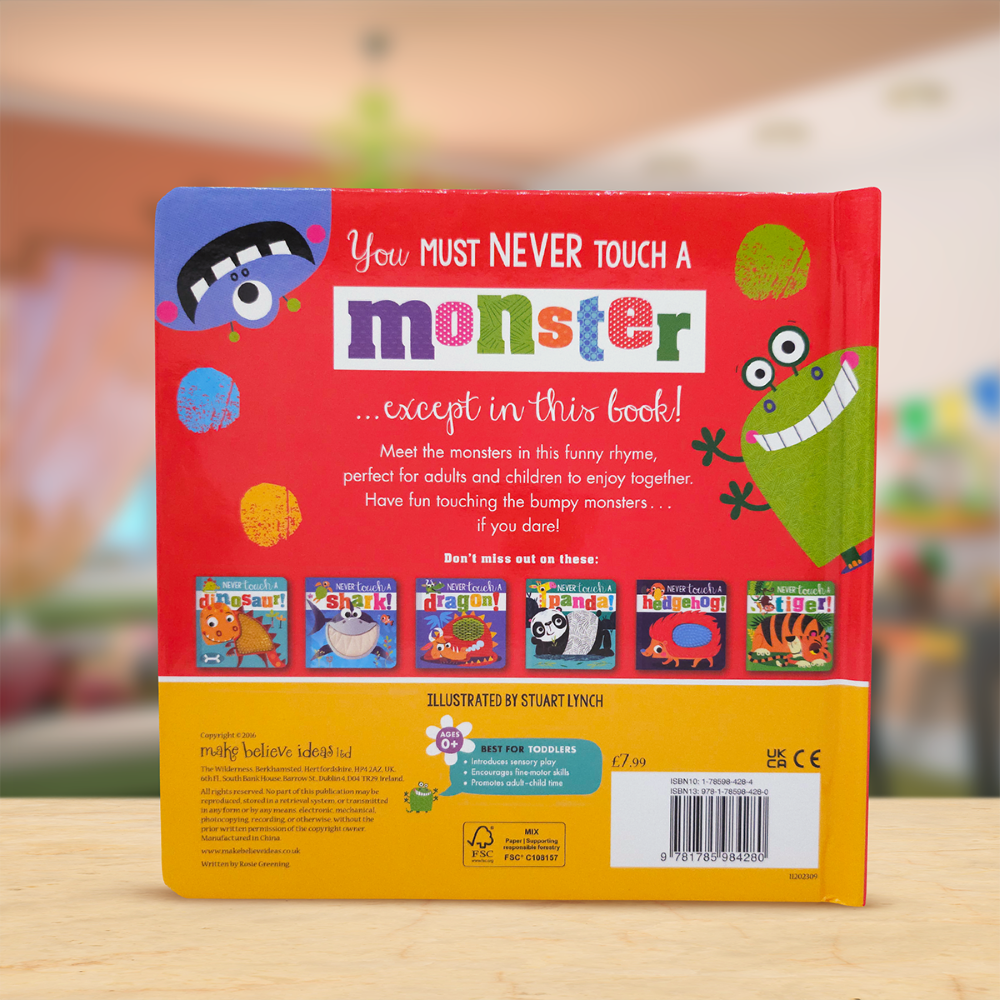 Product image 5 of Never Touch a Monster!, a board book for ages 0+, by Make Believe Ideas.