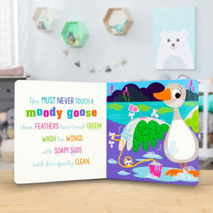 Product image 3 of Never Touch a Moody Moose!, a board book for ages 0+, by Make Believe Ideas.