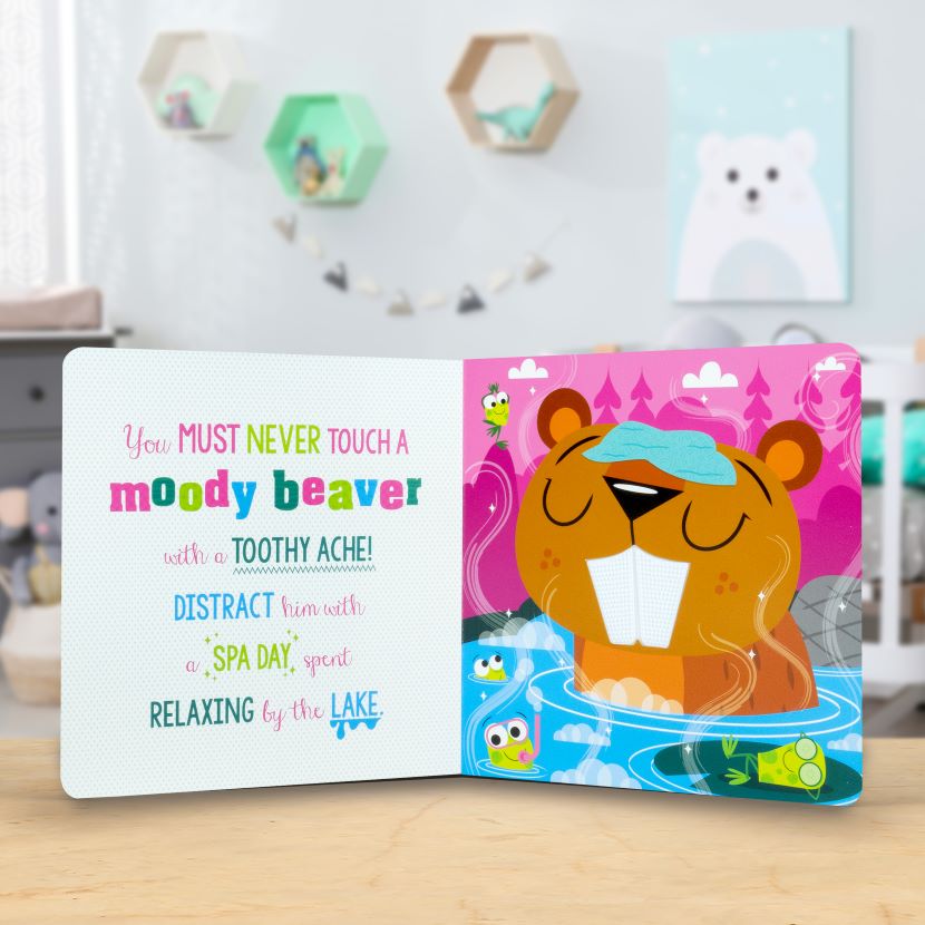 Product image 4 of Never Touch a Moody Moose!, a board book for ages 0+, by Make Believe Ideas.