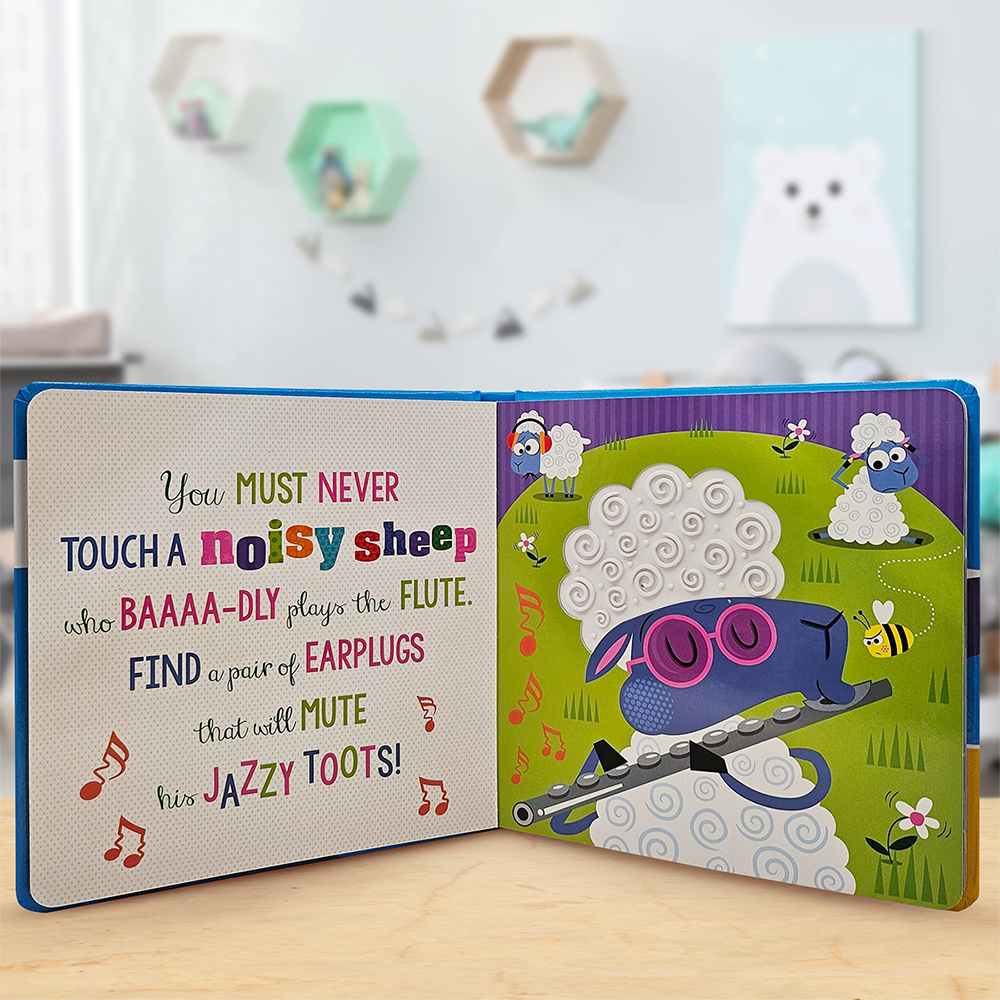 Product image 3 of Never Touch a Noisy Chicken!, a board book for ages 0+, by Make Believe Ideas.