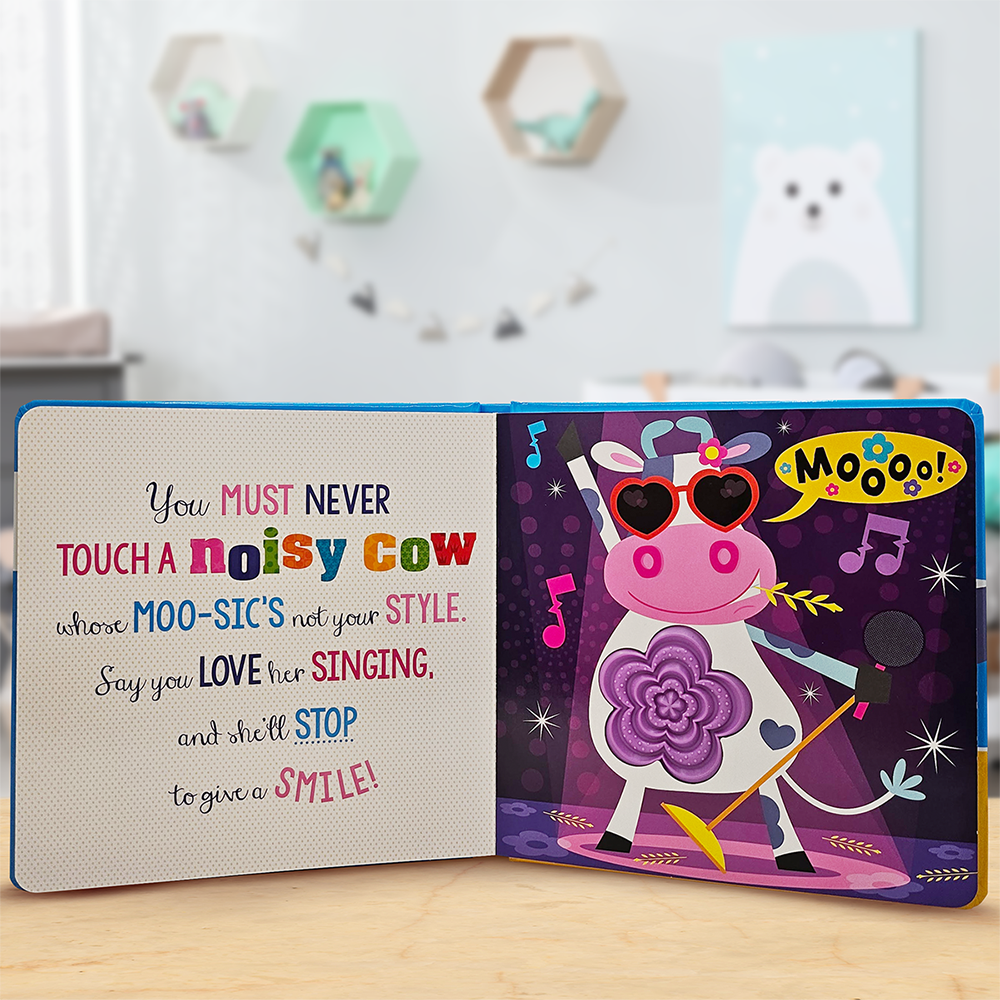 Product image 4 of Never Touch a Noisy Chicken!, a board book for ages 0+, by Make Believe Ideas.