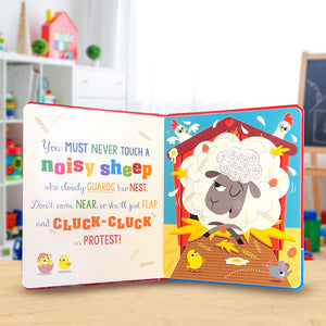 Product image 5 of Never Touch a Noisy Cow!, a board book for ages 0+, by Make Believe Ideas.