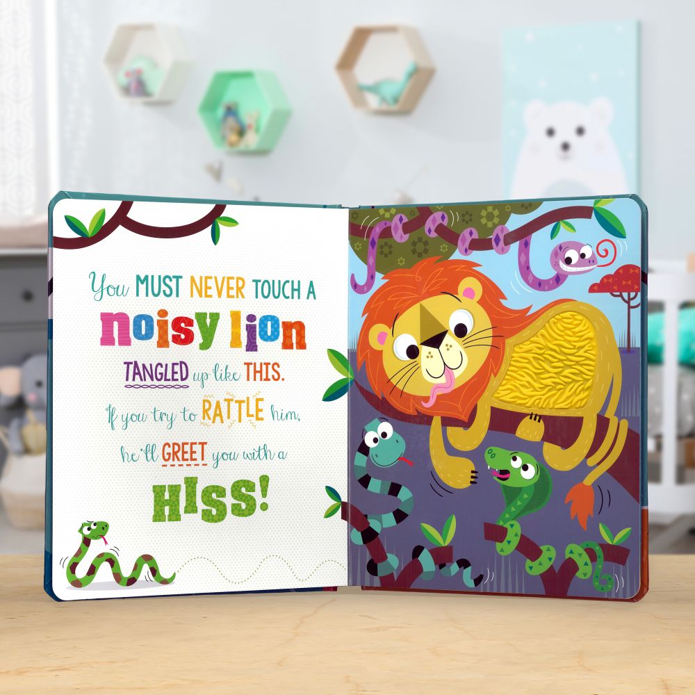 Product image 4 of Never Touch a Noisy Monkey!, a board book for ages 0+, by Make Believe Ideas.
