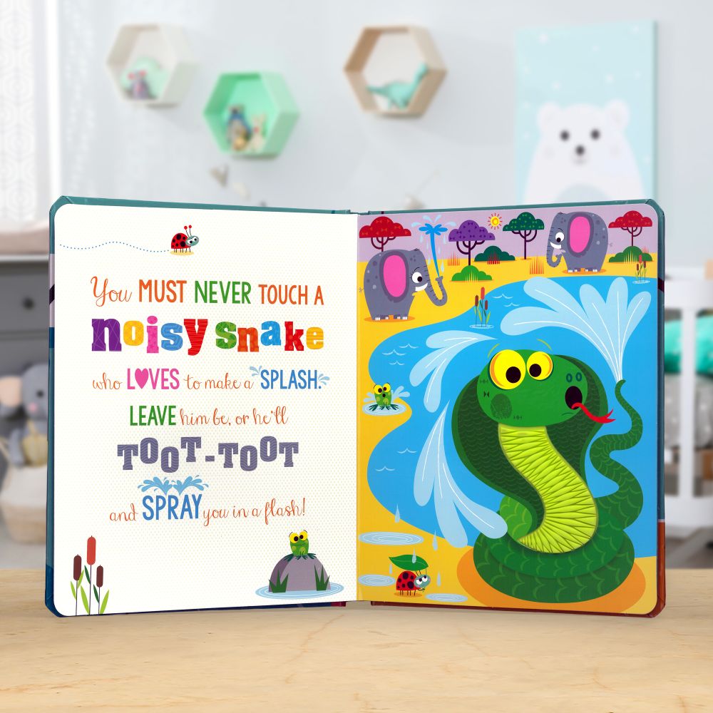 Product image 5 of Never Touch a Noisy Monkey!, a board book for ages 0+, by Make Believe Ideas.