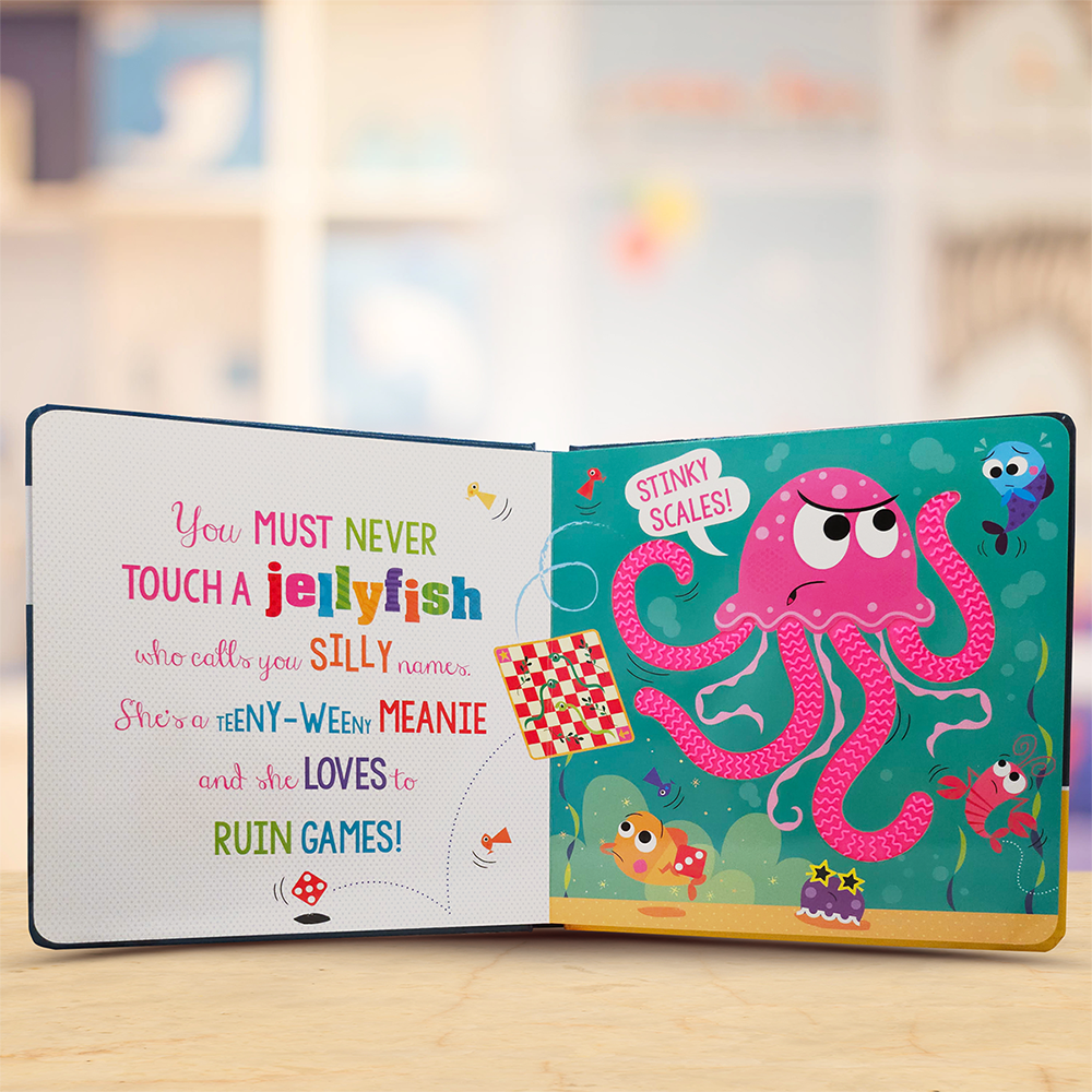 Product image 3 of Never Touch a Piranha!, a board book for ages 0+, by Make Believe Ideas.