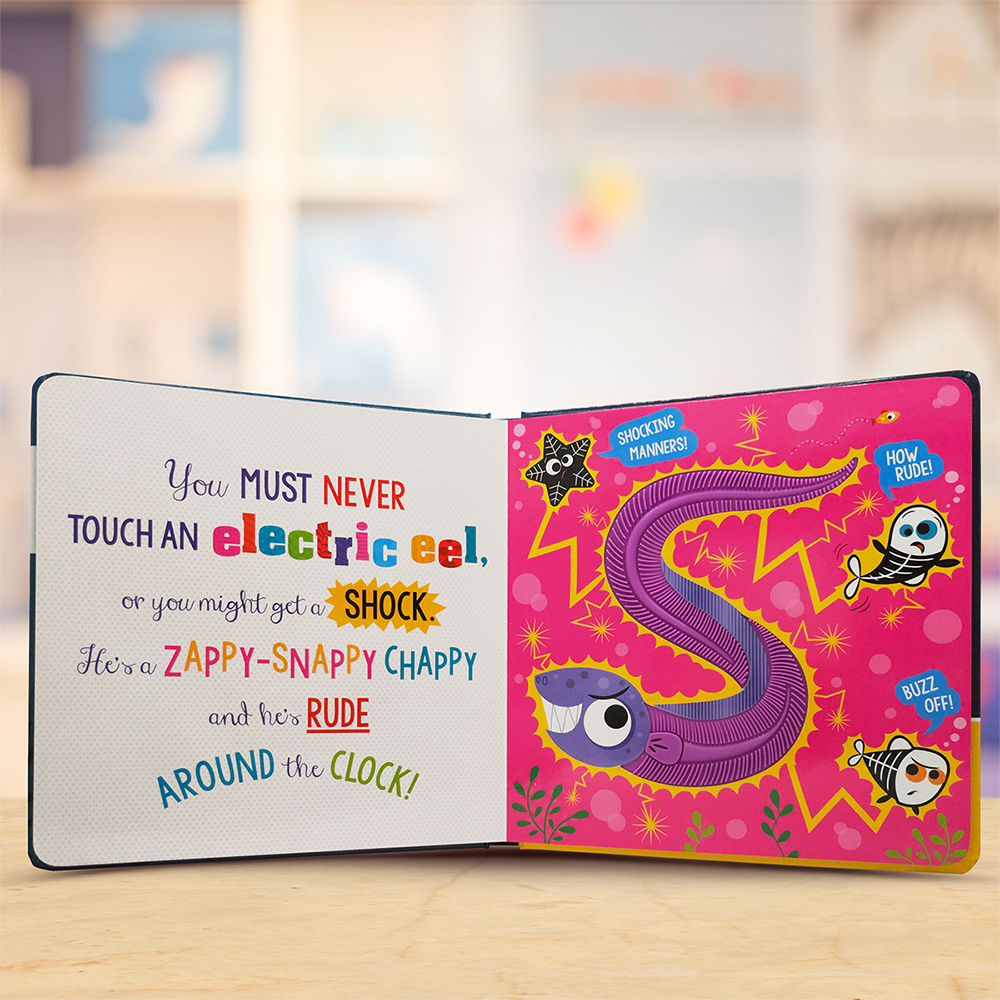 Product image 4 of Never Touch a Piranha!, a board book for ages 0+, by Make Believe Ideas.