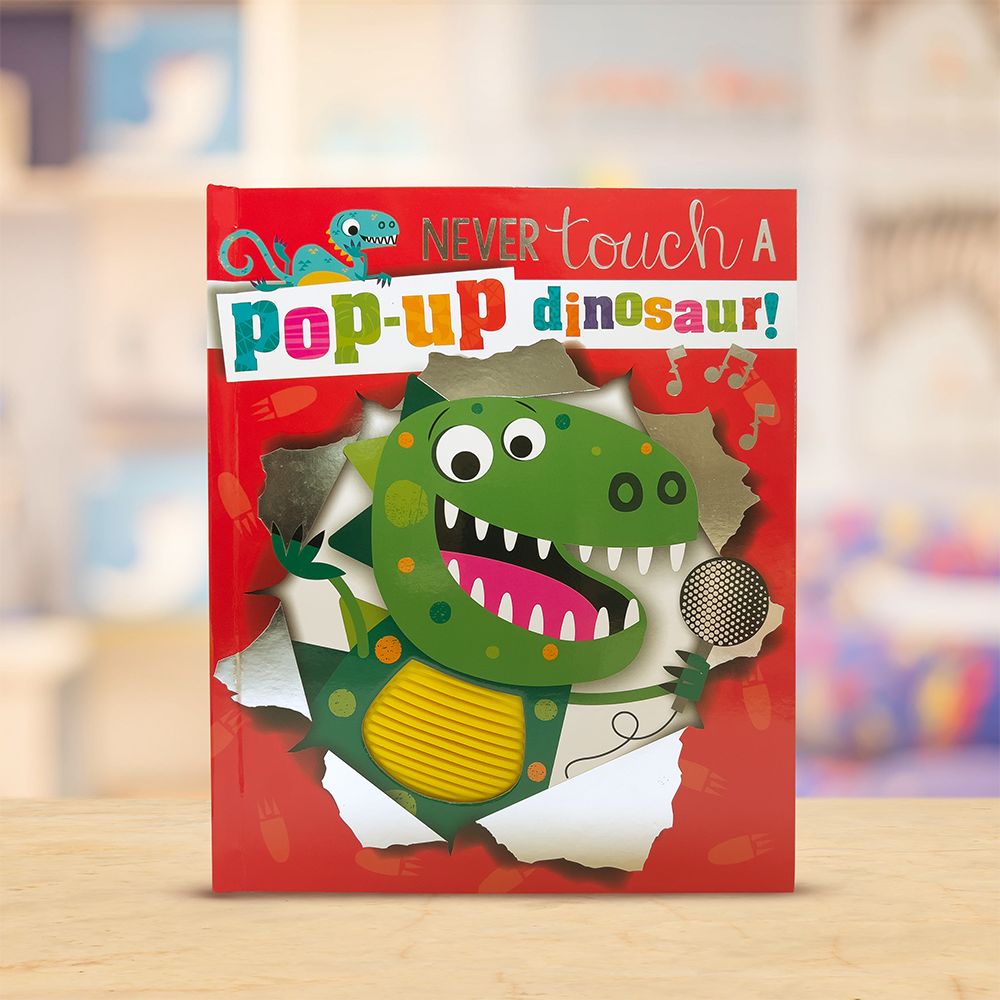 Product image 2 of Never Touch a Pop-up Dinosaur!, a picture book for ages 3+, by Make Believe Ideas.