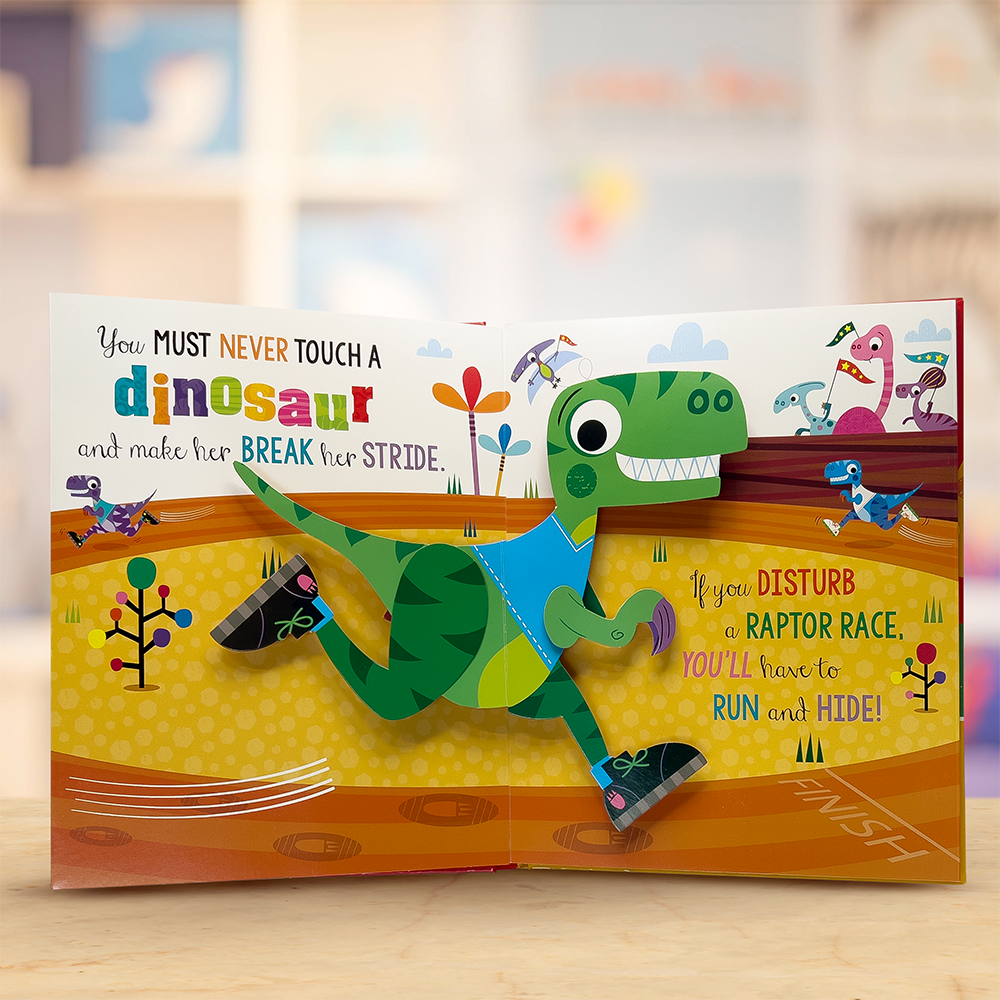 Product image 3 of Never Touch a Pop-up Dinosaur!, a picture book for ages 3+, by Make Believe Ideas.
