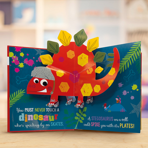 Product image 4 of Never Touch a Pop-up Dinosaur!, a picture book for ages 3+, by Make Believe Ideas.
