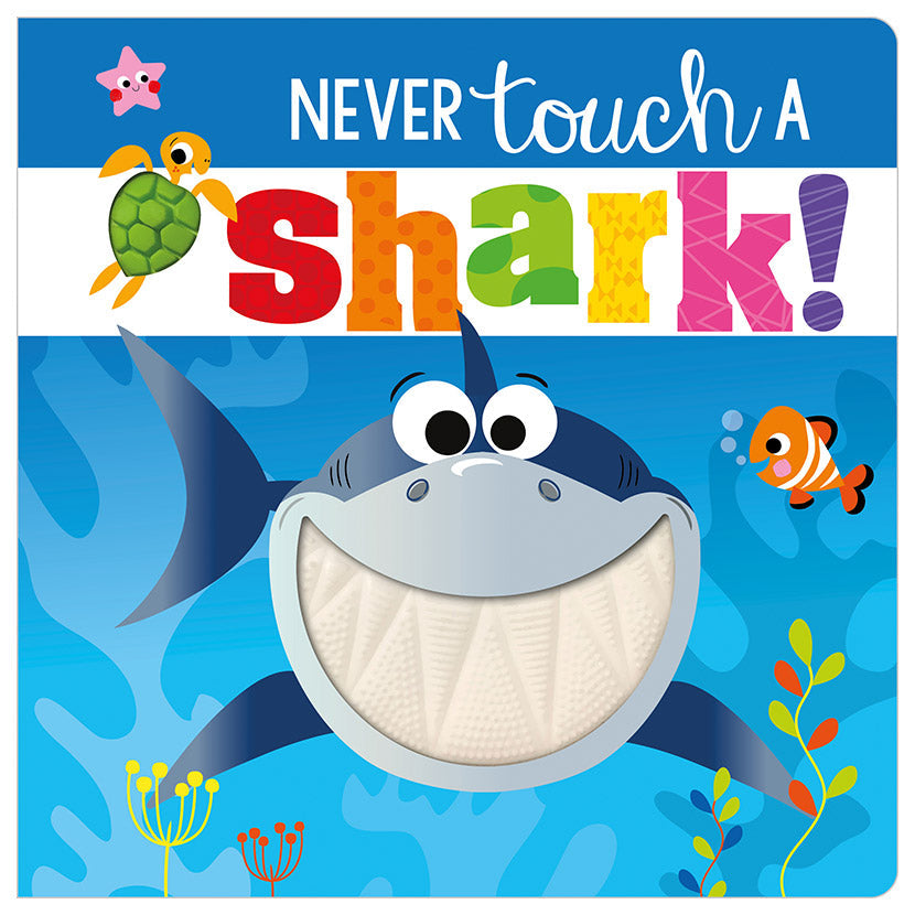 Product image 1 of Never Touch a Shark!, a board book for ages 0+, by Make Believe Ideas.