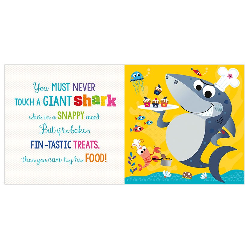 Product image 2 of Never Touch a Shark! Book and Jigsaw, a game for ages 3+, by Make Believe Ideas.