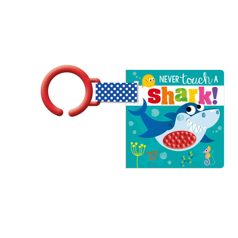 Product image 1 of Never Touch a Shark! Buggy Book, a board book for ages 0+, by Make Believe Ideas.
