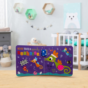 Product image 4 of Never Touch a Shark! Buggy Book, a board book for ages 0+, by Make Believe Ideas.